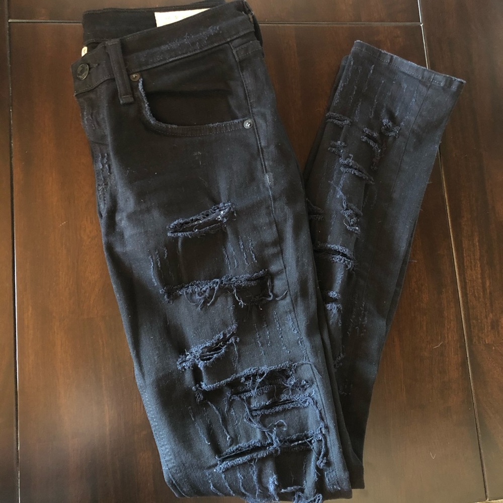 Rag and Bone Skinny ripped Jeans